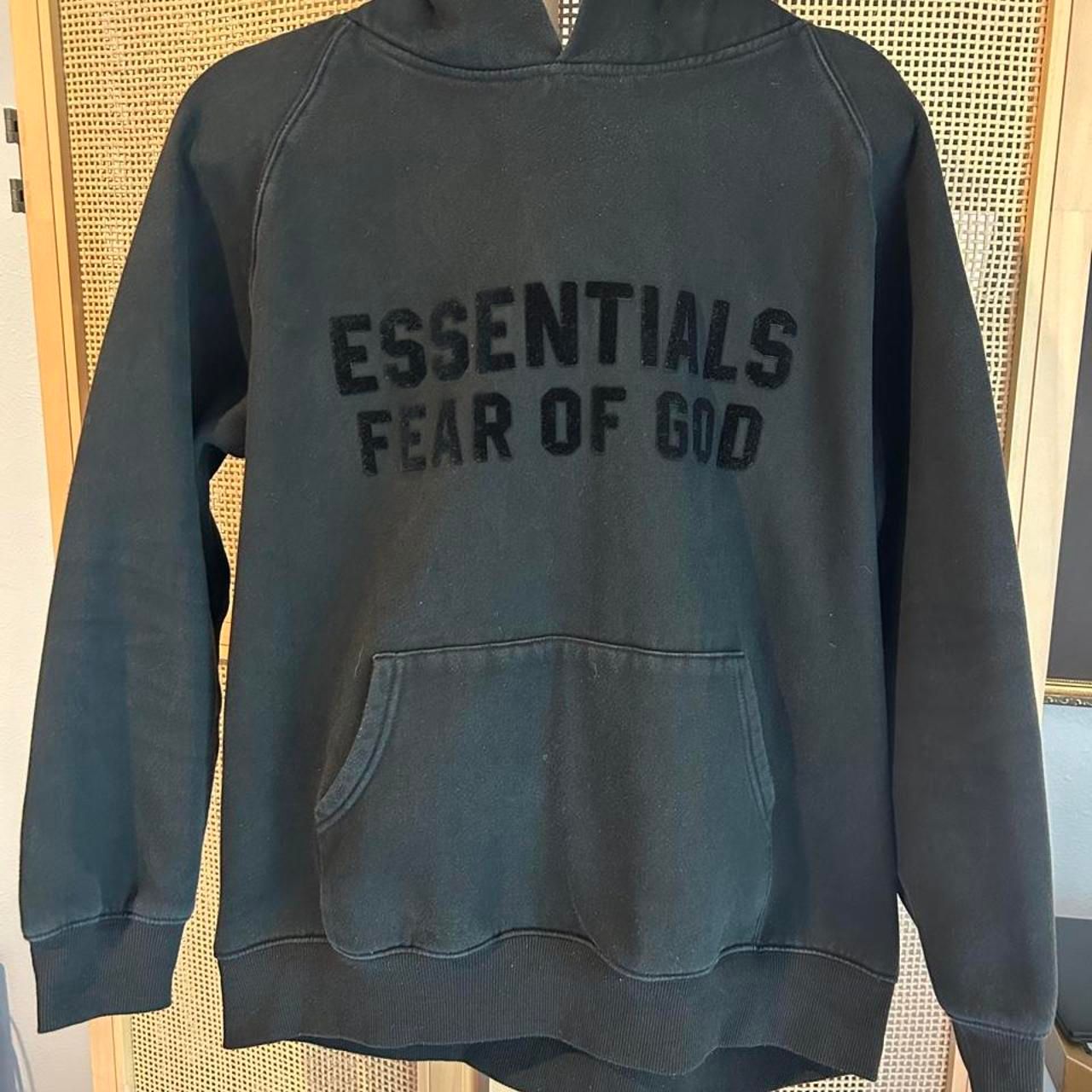 Fear-Of-God Men's Black And Grey Hoodie